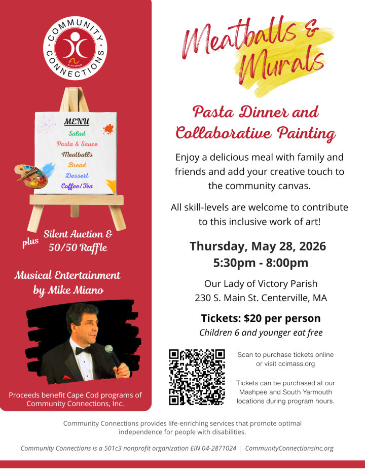 Meatballs and Murals flyer