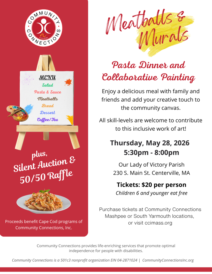 Meatballs and Murals flyer